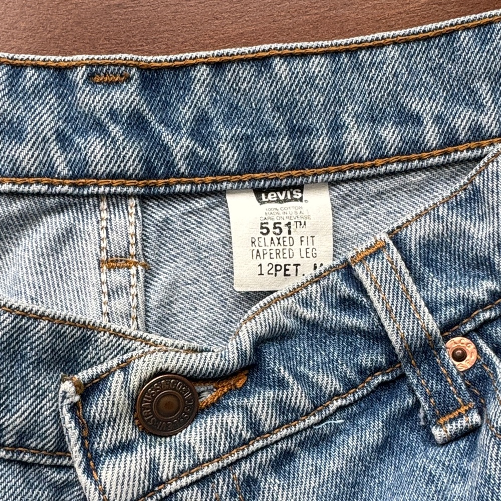 Levi's 551 Straight Jeans - Classic Blue - Picture 3 of 7